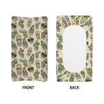 Cute Cartoon Cactus Pattern Print Changing Pad Cover