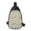 Cute Cartoon Cactus Pattern Print Sling Bag