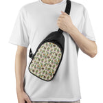 Cute Cartoon Cactus Pattern Print Chest Bag