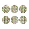 Cute Cartoon Cactus Pattern Print Coaster Set
