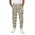 Cute Cartoon Cactus Pattern Print Cotton Sweatpants