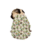 Cute Cartoon Cactus Pattern Print Dog Zip Up Jacket