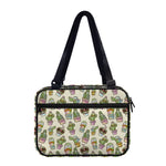 Cute Cartoon Cactus Pattern Print Double Strap Bible Bag