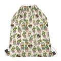 Cute Cartoon Cactus Pattern Print Drawstring Bag
