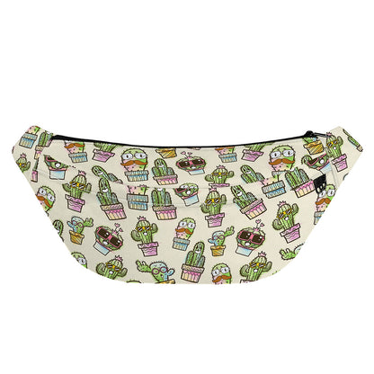 Cute Cartoon Cactus Pattern Print Fanny Pack