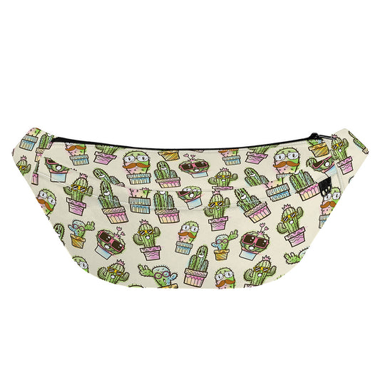 Cute Cartoon Cactus Pattern Print Fanny Pack