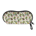 Cute Cartoon Cactus Pattern Print Glasses Case