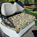 Cute Cartoon Cactus Pattern Print Golf Cart Seat Cover