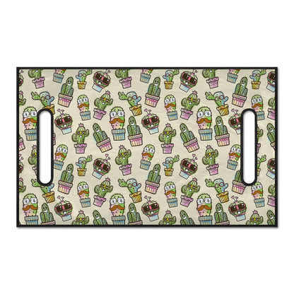 Cute Cartoon Cactus Pattern Print Golf Cart Seat Cover