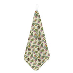 Cute Cartoon Cactus Pattern Print Hand Towel