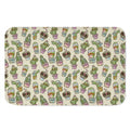 Cute Cartoon Cactus Pattern Print Indoor Door Mat