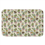 Cute Cartoon Cactus Pattern Print Indoor Door Mat