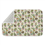 Cute Cartoon Cactus Pattern Print Indoor Door Mat