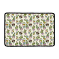 Cute Cartoon Cactus Pattern Print Kitchen Mat