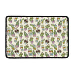 Cute Cartoon Cactus Pattern Print Kitchen Mat