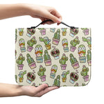 Cute Cartoon Cactus Pattern Print Leather Bible Cover
