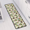 Cute Cartoon Cactus Pattern Print Long Kitchen Mat
