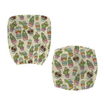 Cute Cartoon Cactus Pattern Print Office Chair Cover