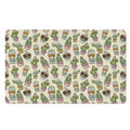 Cute Cartoon Cactus Pattern Print Polyester Doormat