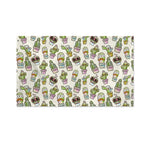 Cute Cartoon Cactus Pattern Print Polyester Flag