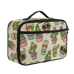 Cute Cartoon Cactus Pattern Print Portable Lunch Bag