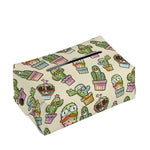 Cute Cartoon Cactus Pattern Print Rectangle Tissue Box Cover