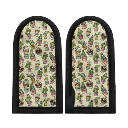 Cute Cartoon Cactus Pattern Print Skillet Handle Cover