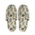 Cute Cartoon Cactus Pattern Print Slippers