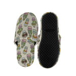 Cute Cartoon Cactus Pattern Print Slippers
