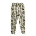 Cute Cartoon Cactus Pattern Print Sweatpants