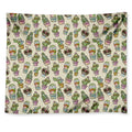 Cute Cartoon Cactus Pattern Print Tapestry