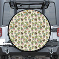 Cute Cartoon Cactus Pattern Print Tire Cover