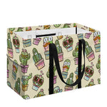 Cute Cartoon Cactus Pattern Print Utility Tote Bag