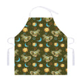 Cute Cartoon Cancer Pattern Print Adjustable Apron