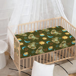 Cute Cartoon Cancer Pattern Print Baby Crib Sheet