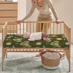 Cute Cartoon Cancer Pattern Print Baby Crib Sheet