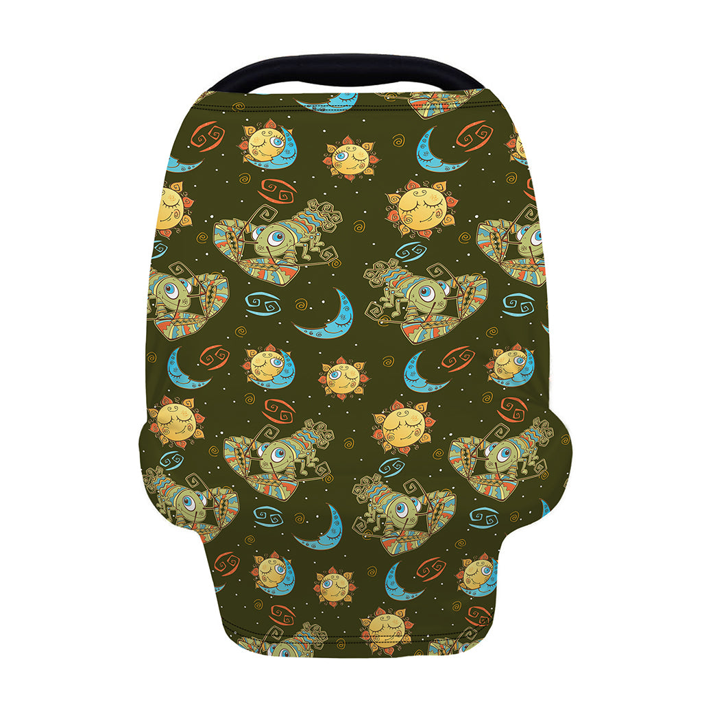 Cute Cartoon Cancer Pattern Print Baby Seat Cover