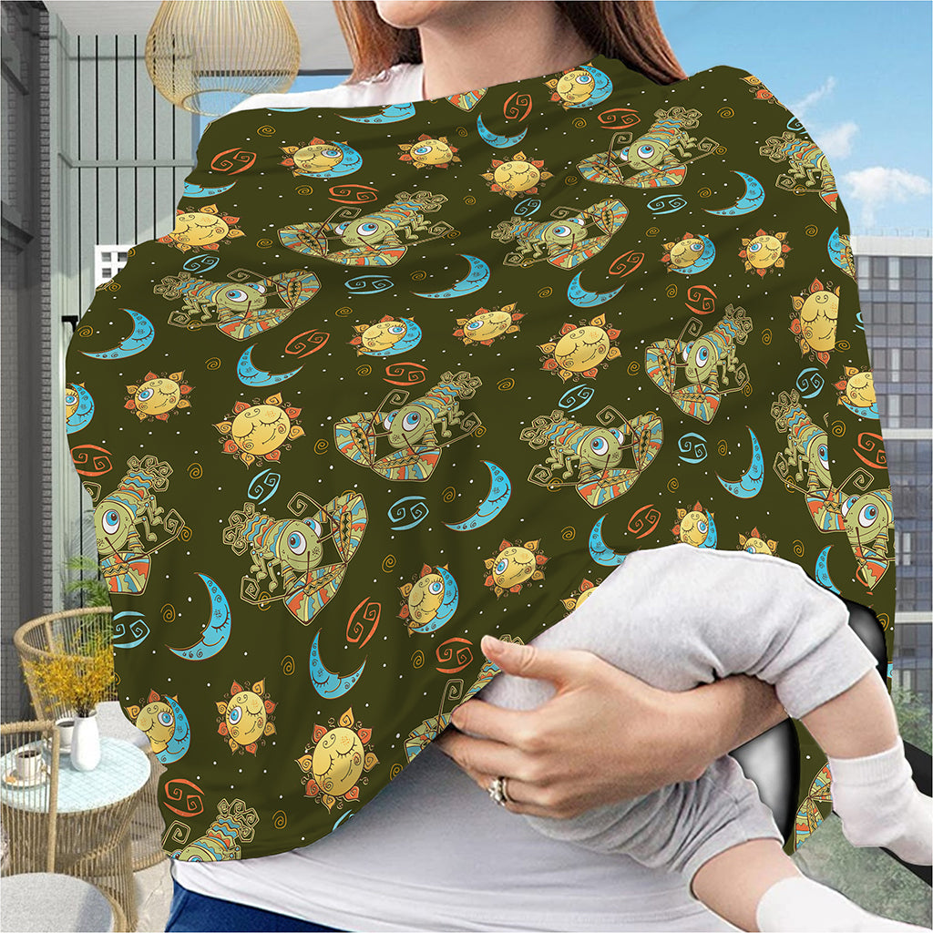 Cute Cartoon Cancer Pattern Print Baby Seat Cover