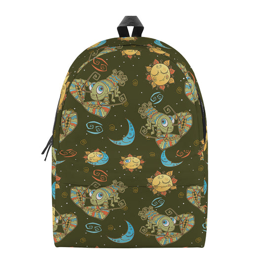 Cute Cartoon Cancer Pattern Print Backpack