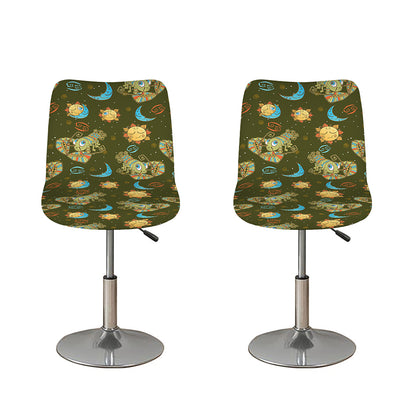 Cute Cartoon Cancer Pattern Print Bar Stool Covers