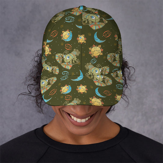 Cute Cartoon Cancer Pattern Print Baseball Cap