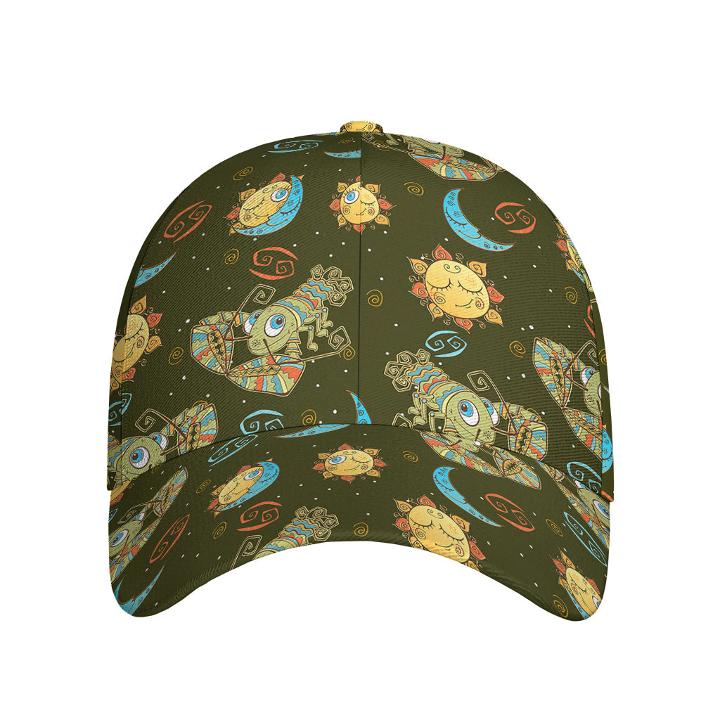 Cute Cartoon Cancer Pattern Print Baseball Cap