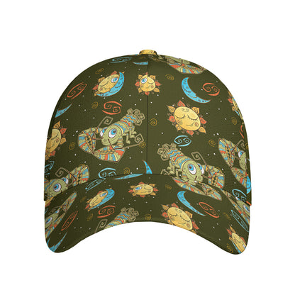 Cute Cartoon Cancer Pattern Print Baseball Cap