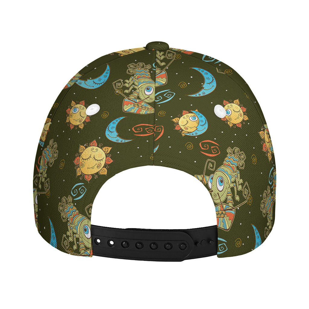 Cute Cartoon Cancer Pattern Print Baseball Cap