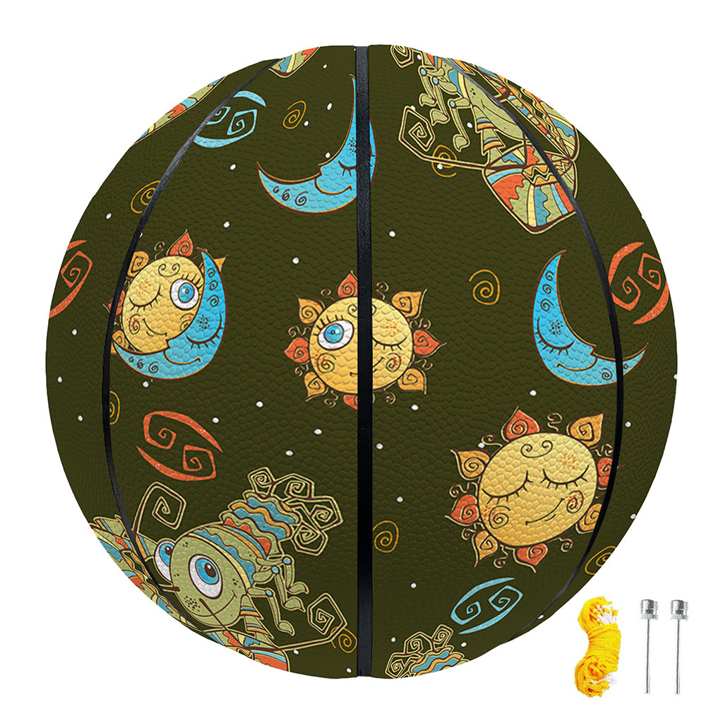 Cute Cartoon Cancer Pattern Print Basketball