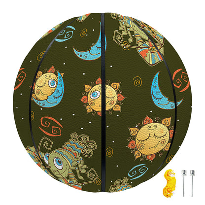 Cute Cartoon Cancer Pattern Print Basketball