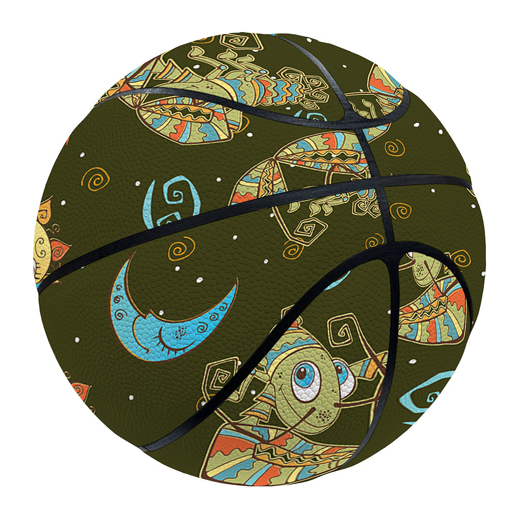 Cute Cartoon Cancer Pattern Print Basketball