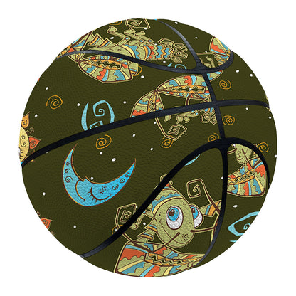 Cute Cartoon Cancer Pattern Print Basketball