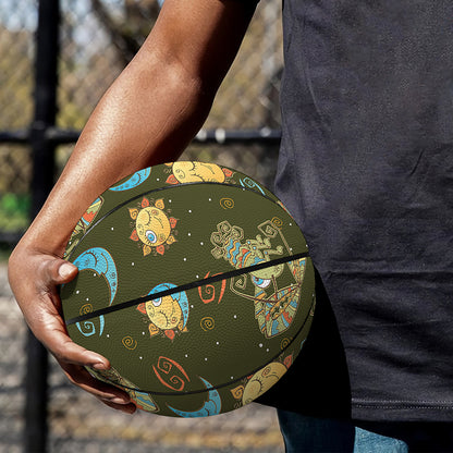 Cute Cartoon Cancer Pattern Print Basketball