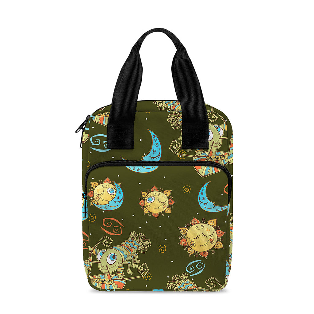 Cute Cartoon Cancer Pattern Print Bible Tote Bag
